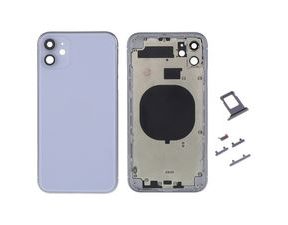 Zadní kryt baterie Apple iPhone 11 fialový včetně středního rámečku