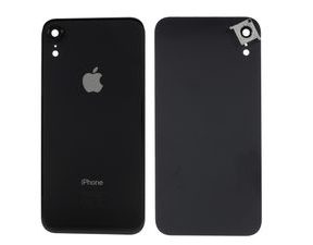 Apple iPhone XR zadní kryt baterie včetně krytky čočky fotoaparátu černý