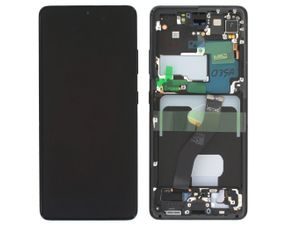 Samsung Galaxy S21 Ultra 5G LCD displej dotykové sklo černé G998 (Service Pack)