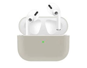 Apple Airpods Pro ochranný kryt silikonový obal na beztrádová sluchátka šedý