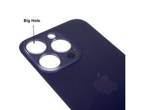 Zadní kryt baterie iPhone 14 Pro Max fialový s větším otvorem pro kamery