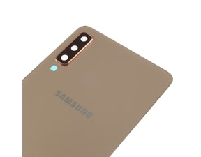 Samsung Galaxy A7 2018 zadní kryt baterie zlatý osázený včetně krytky fotoaparátu A750