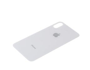 Apple iPhone XS zadní kryt baterie bílý s větším otvorem na krytku kamery