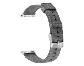 Apple Watch řemínek 38mm 40MM nylonový pásek šedý