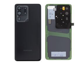 Samsung Galaxy S20 Ultra Zadní kryt černý G988 Cosmic Black včetně čočky fotoaparátu (Service Pack)