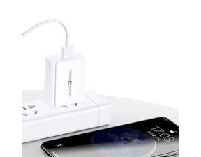 USAMS Nabíječka 18W Fast charging + USB C kabel 1m set