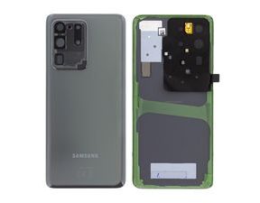 Samsung Galaxy S20 Ultra Zadní kryt šedý G988 Cosmic Gray včetně čočky fotoaparátu (Service Pack)