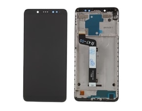 Xiaomi Redmi Note 5 LCD displej dotykové sklo černé komplet přední panel včetně rámečku