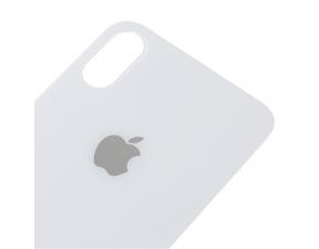 Apple iPhone X zadní skleněný kryt baterie bílý s větším otvorem pro kameru