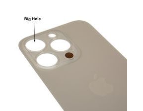 Zadní sklo Apple iPhone 14 Pro kryt baterie zlatý s větším otvorem na kameru