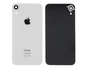 Apple iPhone XR zadní kryt baterie včetně krytky čočky fotoaparátu bílý