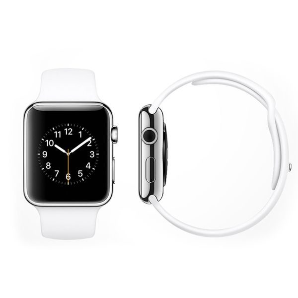 Apple Watch 42mm silikonový řemínek pásek sněhově bílý