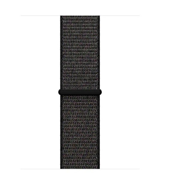Apple Watch 42mm 44MM tkaný nylonový provlékací sportovní řemínek tmavě šedá