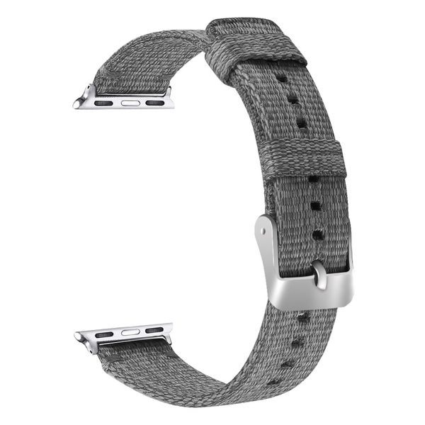 Apple Watch řemínek 38mm 40MM nylonový pásek šedý