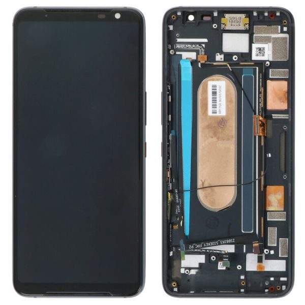 Asus ROG Phone 3 LCD displej dotykové sklo komplet černý ZS661KS (včetně rámečku)