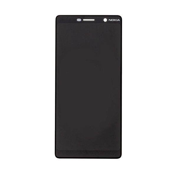 Nokia 7 Plus LCD komplet displej přední panel černé dotykové sklo