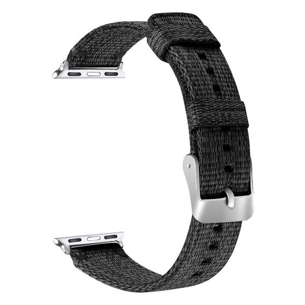 Apple Watch řemínek 38mm 40MM nylonový pásek černý