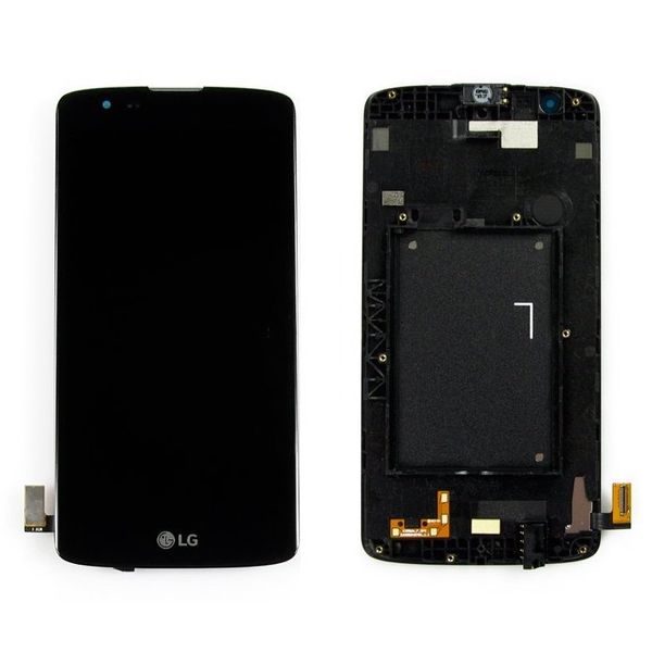 LG K8 LCD displej + dotykové sklo komplet rámeček K350