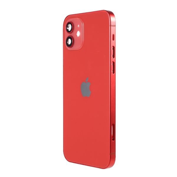 Apple iPhone 12 zadní kryt baterie červený včetně rámečku 5G