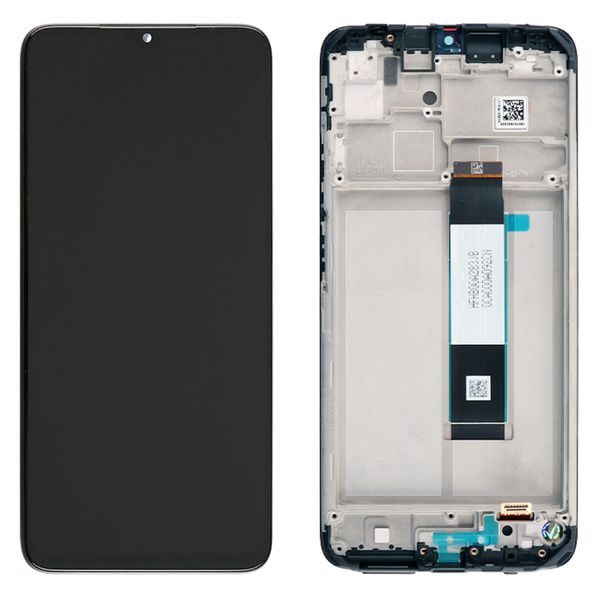 Xiaomi POCO M3 / Redmi 9T LCD displej dotykové sklo včetně rámečku černý (Service Pack)
