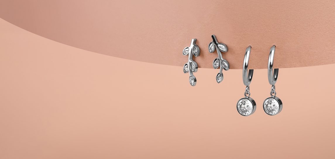 galerie Vrigia Silver fülbevaló