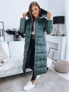 Gyönyörű sötétzöld női kabát Inka Premium