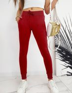 Stílusos piros női melegítő nadrág Fitt