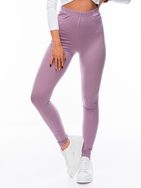 Kényelmes levendulaszínű női leggings PLR071