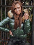 Zöld női kabát Fellisa