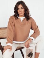 Kényelmes camel színű pulóver Loran