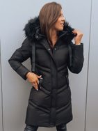 Fekete női kabát egyedi kivitelben Salis