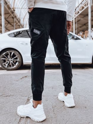 Eredeti zsebes fekete jogger nadrág
