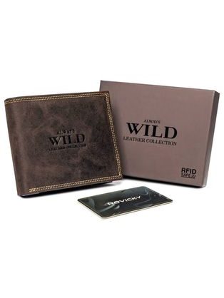 Elegáns barna pénztárca Wild