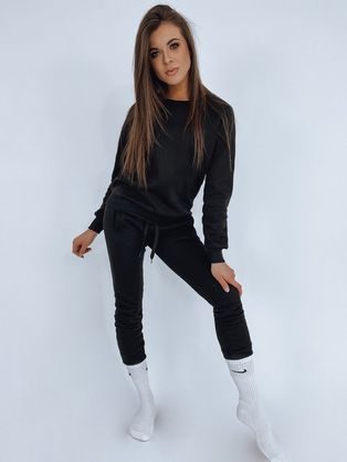 Kényelmes fekete női pulóver Polina