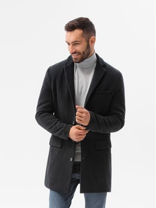 Elegáns fekete kabát C432