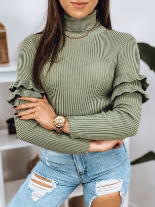 Modern világoszöld női pulóver Bufalo