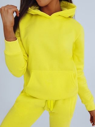 Eredeti sárga női kapucnis pulóver Basic