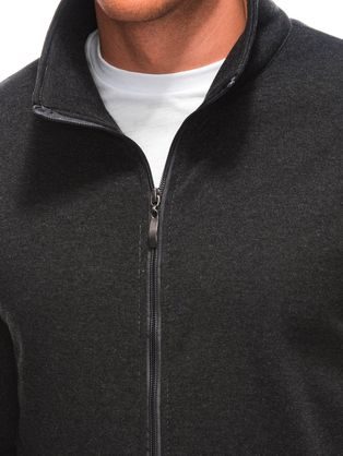 Egyszínű fekete színű belebújós pulóver B978