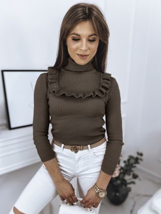 Modern fekete női pulóver Bufalo