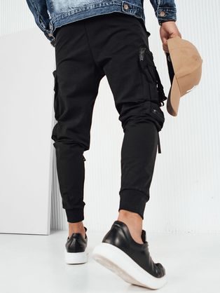 Eredeti zsebes fekete jogger nadrág