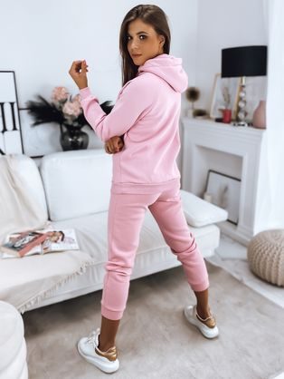 Eredeti rózsaszín női kapucnis pulóver Basic