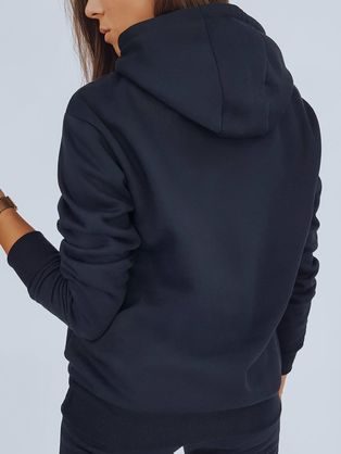 Kényelmes fekete női pulóver Polina