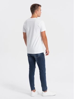 Eredeti kombinált póló sötét kék-fehér V7 S1619