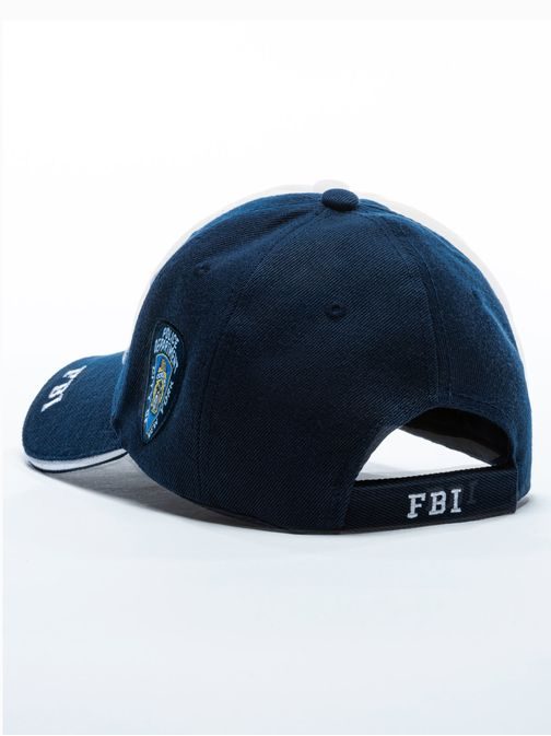 Trendi sötét kék siltes sapka FBI H115