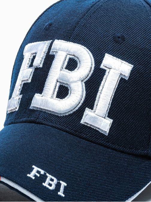 Trendi sötét kék siltes sapka FBI H115