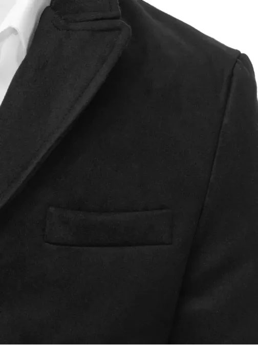 Modern fekete férfi kabát
