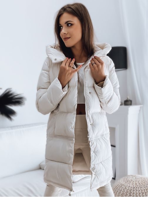 Gyönyörű fehér női kabát Inka Premium
