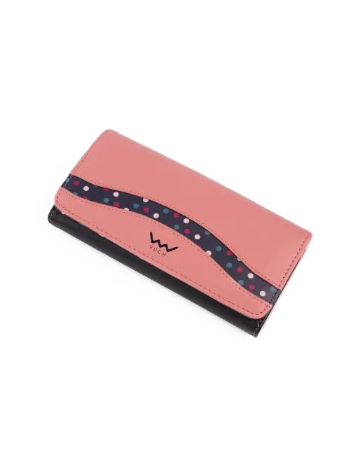 Egyedi női rózsaszínű pénztárca Brisis mintával