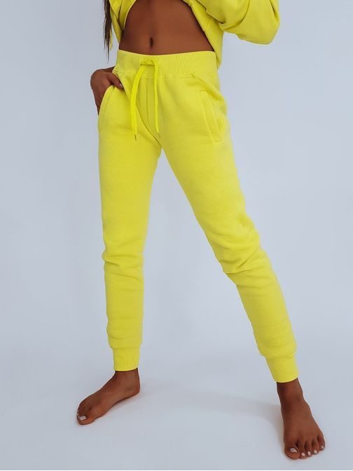 Modern sárga női melegítő nadrág Fits