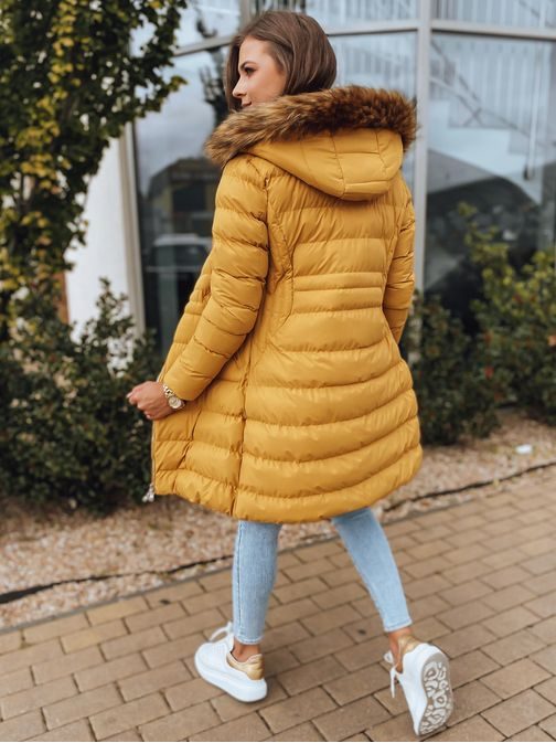 Modern sárga női kabát Teris